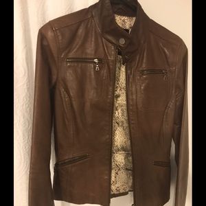 Danier brown leather jacket